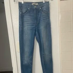 Levi's mile high super skinny castaway blue discount